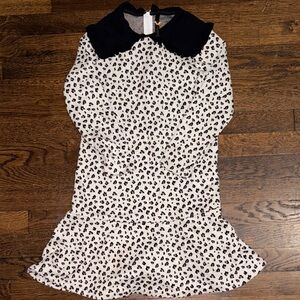 Black and White Leopard Print Dress
